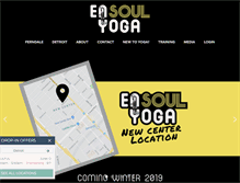 Tablet Screenshot of ensoulyoga.com